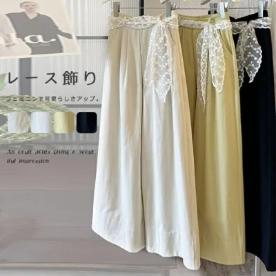 穿いていて疲れない パンツ 履きやすい！薄手パンツ 夏パンツ 春夏 春 秋 涼しげ ボトムス レディース ハイウエスト シンプル 体型カバー ゆったり